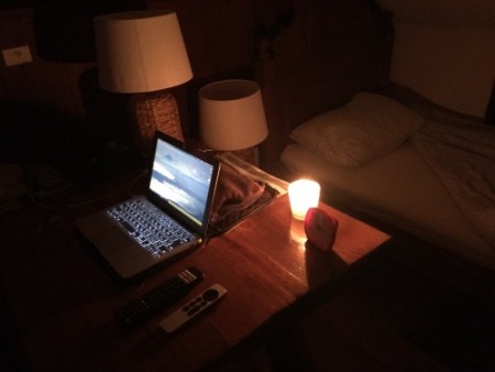 131 A storm caused a power outage during the night. It was restored in about 1 hour